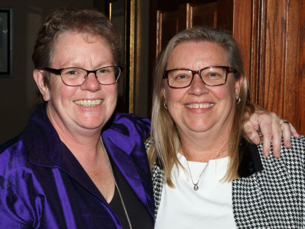Jan and Jacquie at Party It Forward in 2017, the year Jan started at DARTS.